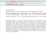 Crackling noise in fractional percolation Nature Communications
