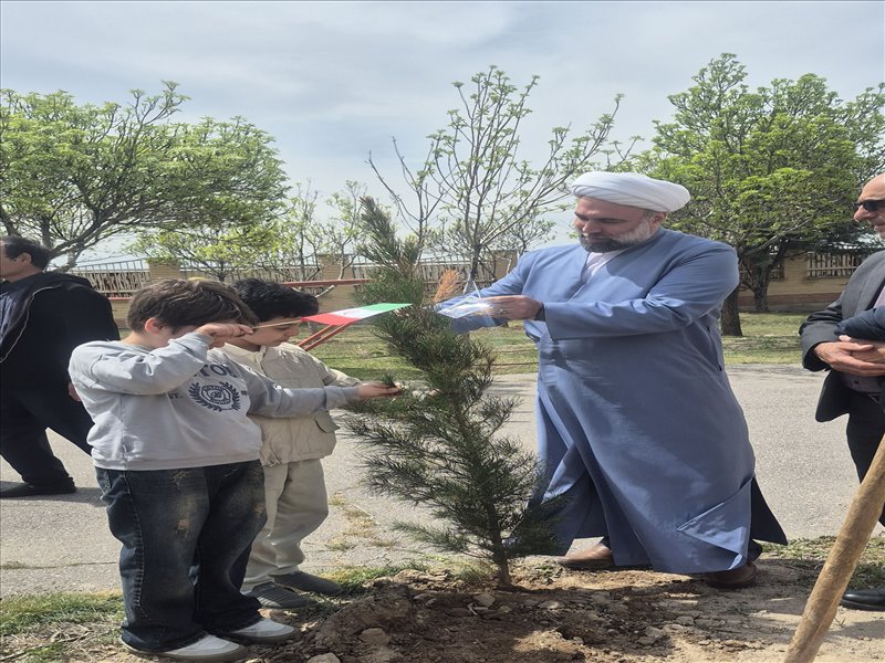درختکاری شهدای رمضان و دانش آموزان میناب