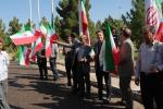 آیین اهتزاز پرچم مقدس جمهوری اسلامی ایران در دانشگاه شهید مدنی آذربایجان