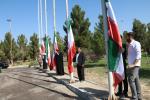 آیین اهتزاز پرچم مقدس جمهوری اسلامی ایران در دانشگاه شهید مدنی آذربایجان