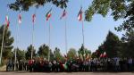 آیین اهتزاز پرچم مقدس جمهوری اسلامی ایران در دانشگاه شهید مدنی آذربایجان